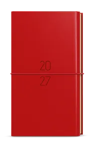 Wochenplaner - Jakub - Dueto - Taschenformat - Planer + Block - rot